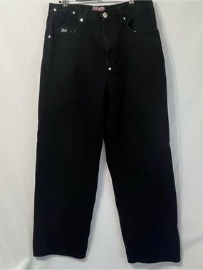Vintage MECCA Men's Straight Wide Leg High Rise Jeans in Black